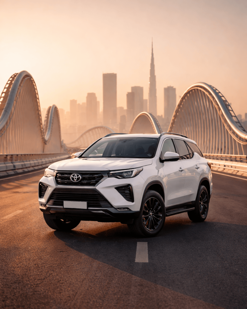 monthly car rental Dubai service for daily commute in a modern city environment