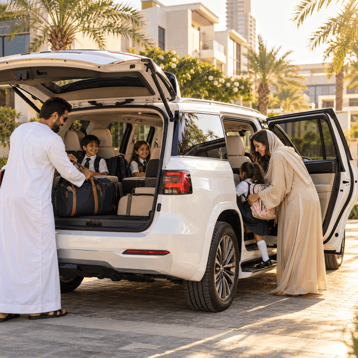 Best Family Car Rental Dubai | 7-Seater School Run & Weekends